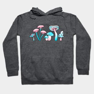 Trans pride flag mushrooms Hoodie